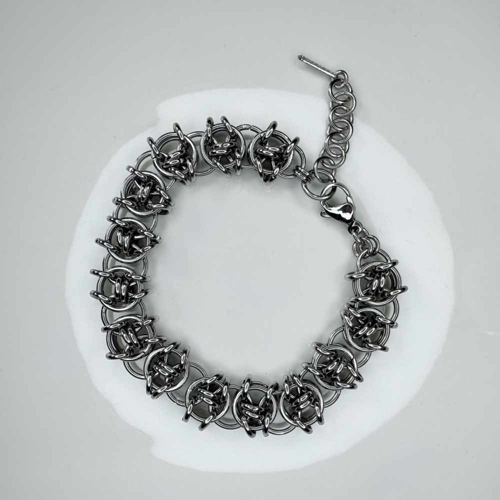 Women’s Silver Chainmail Bracelet - Stainless Steel (New)